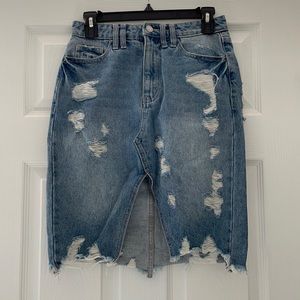 Jean skirt